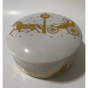 Horse Trinket Box Gift Golden Journey Studio Nova Jewelry Box Soap Dish 4.5 x 2"